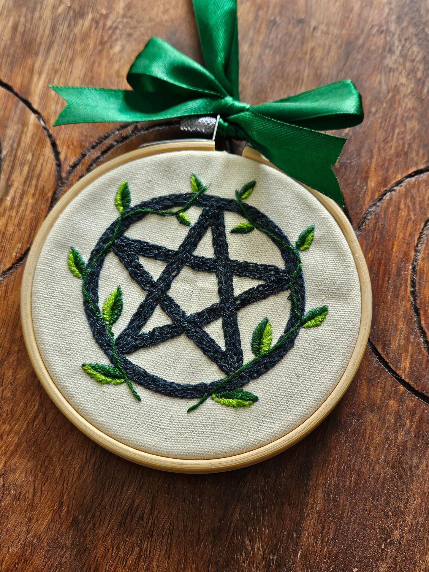 Pentagram Vines Embroidery