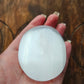 Selenite Palm Stone