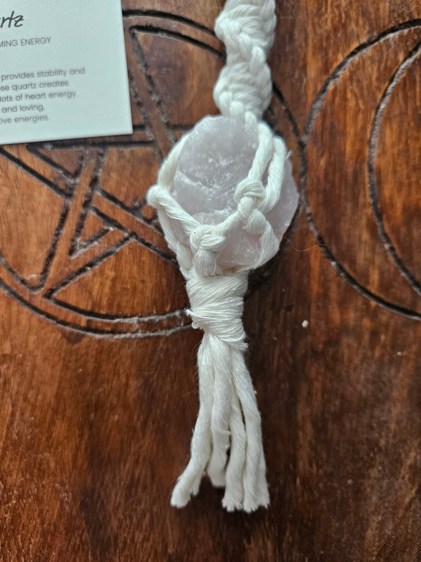 Crystal Macrame Crystal Hanger