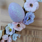 Spring Ostara Heart Rattan Witch Bell Wreath with eggs and flowers