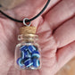Protection Evil Eye Glass Vial Pendant