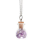 Calming and Protection Amethyst Crystal Chip Potion Bottle Necklace