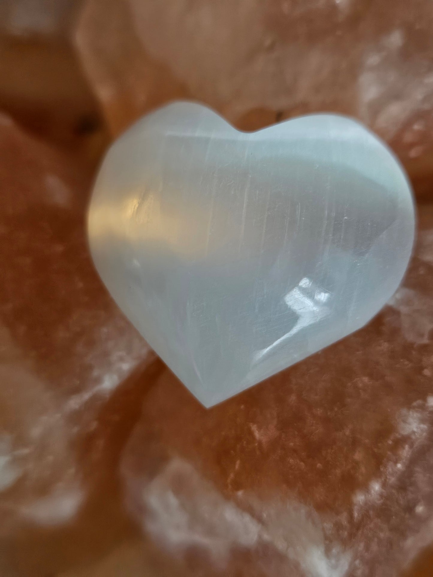 Crystal Selenite Pocket Love Hearts