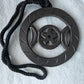 Black wooden Hanging Triple Moon
