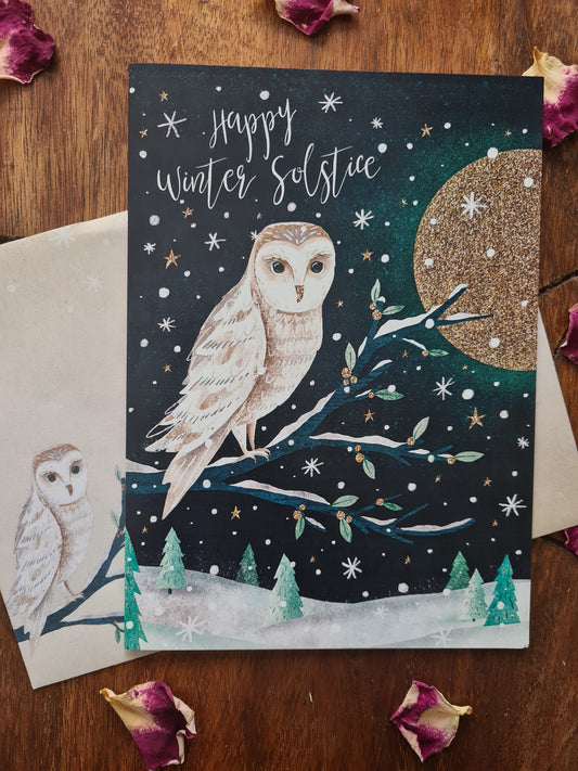 Solstice Owl Greeting Card (Solstice)