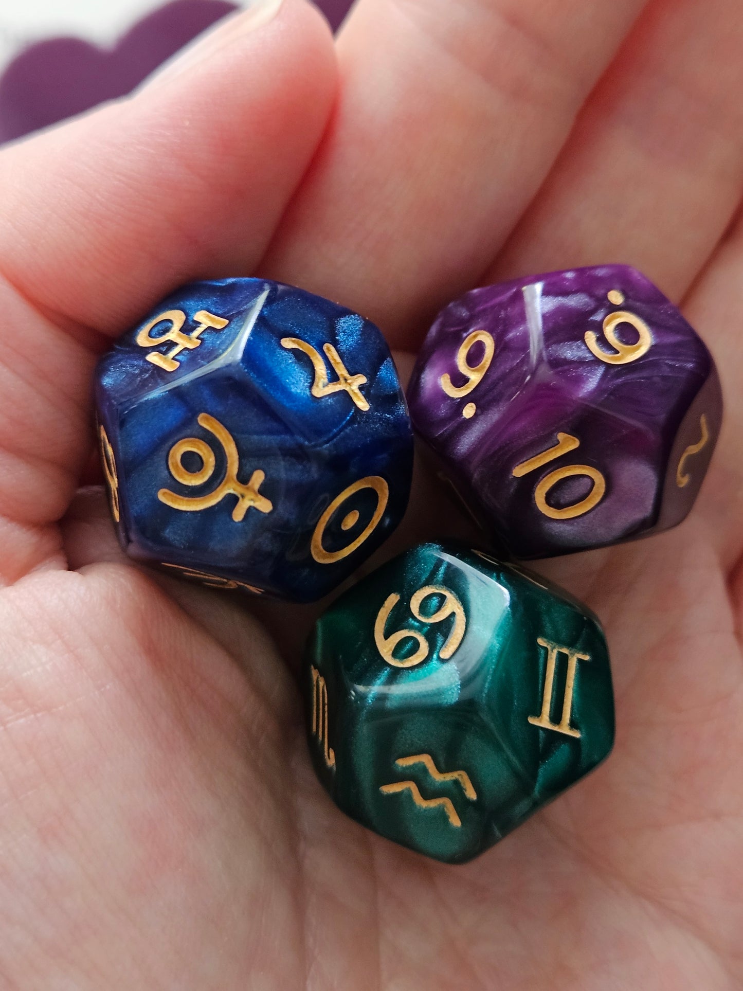 Astrology Dice and Instructions