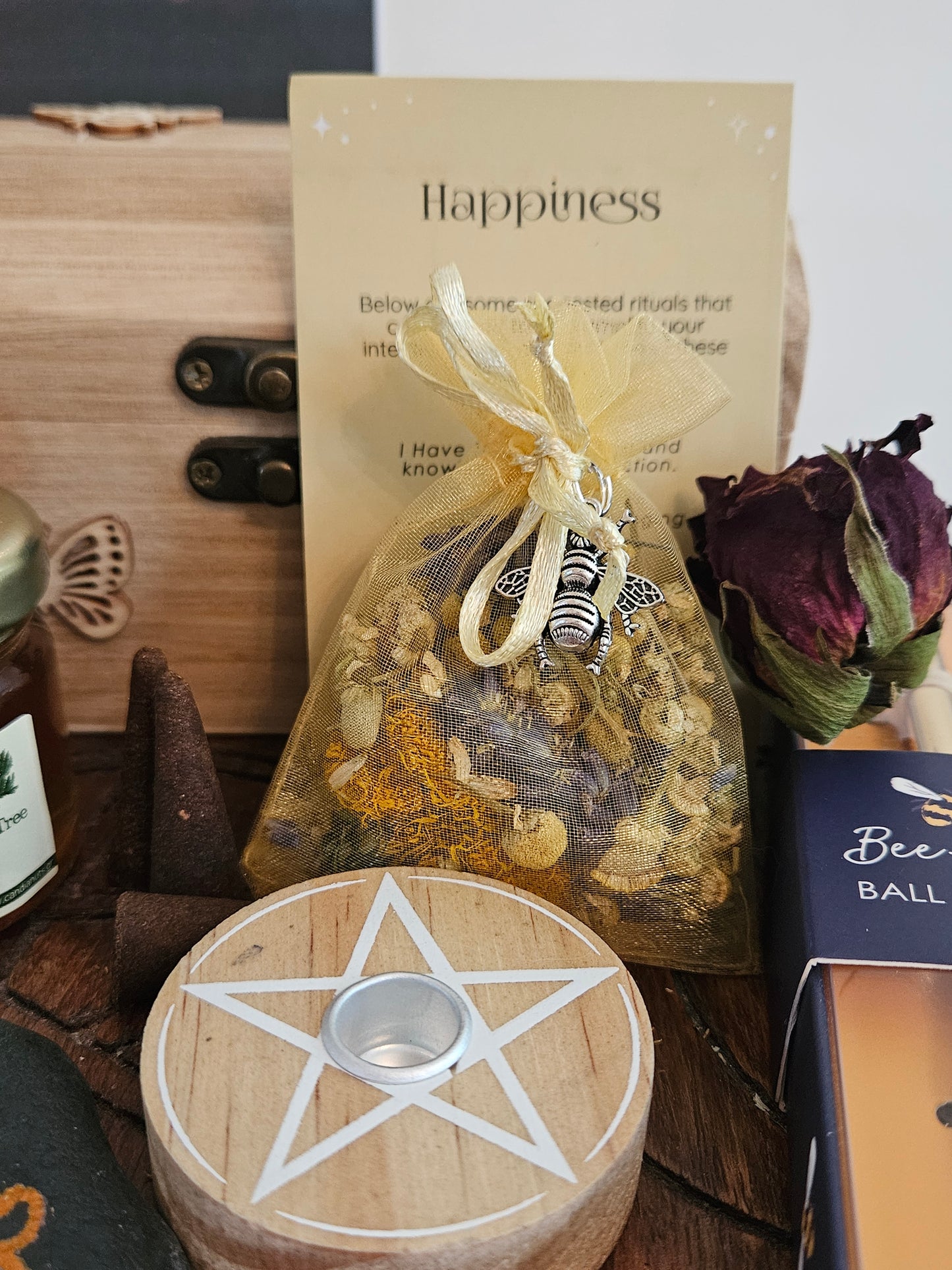 Summer Honey Bee Spell Box