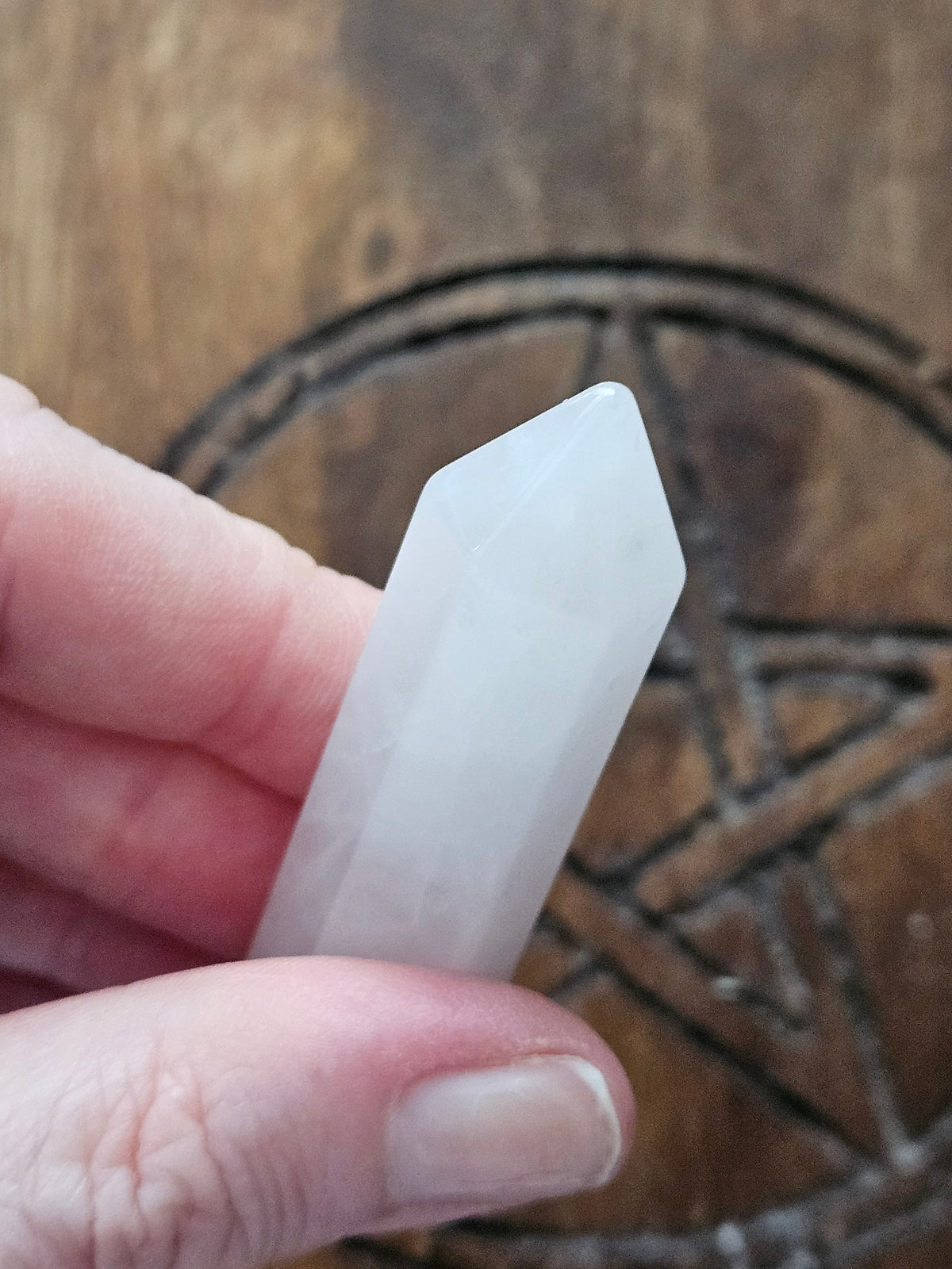 Rose Quartz Crystal Wand (60mm)