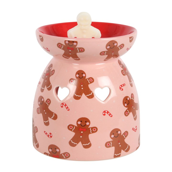 Gingerbread Man Wax Melt Burner includes a ecosoy wax gingerbread man wax melt