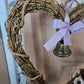 Spring Ostara Heart Rattan Witch Bell Wreath with eggs and flowers