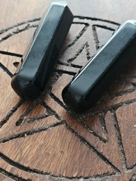 Black Obsidian Crystal Wand (60 mm)