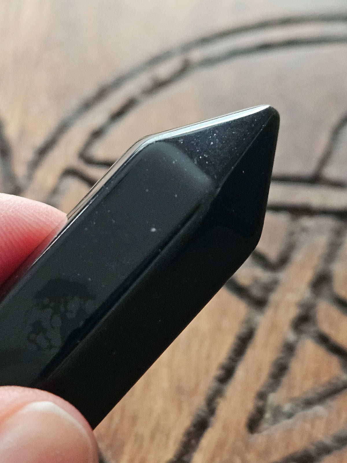 Black Obsidian Crystal Wand (60 mm)