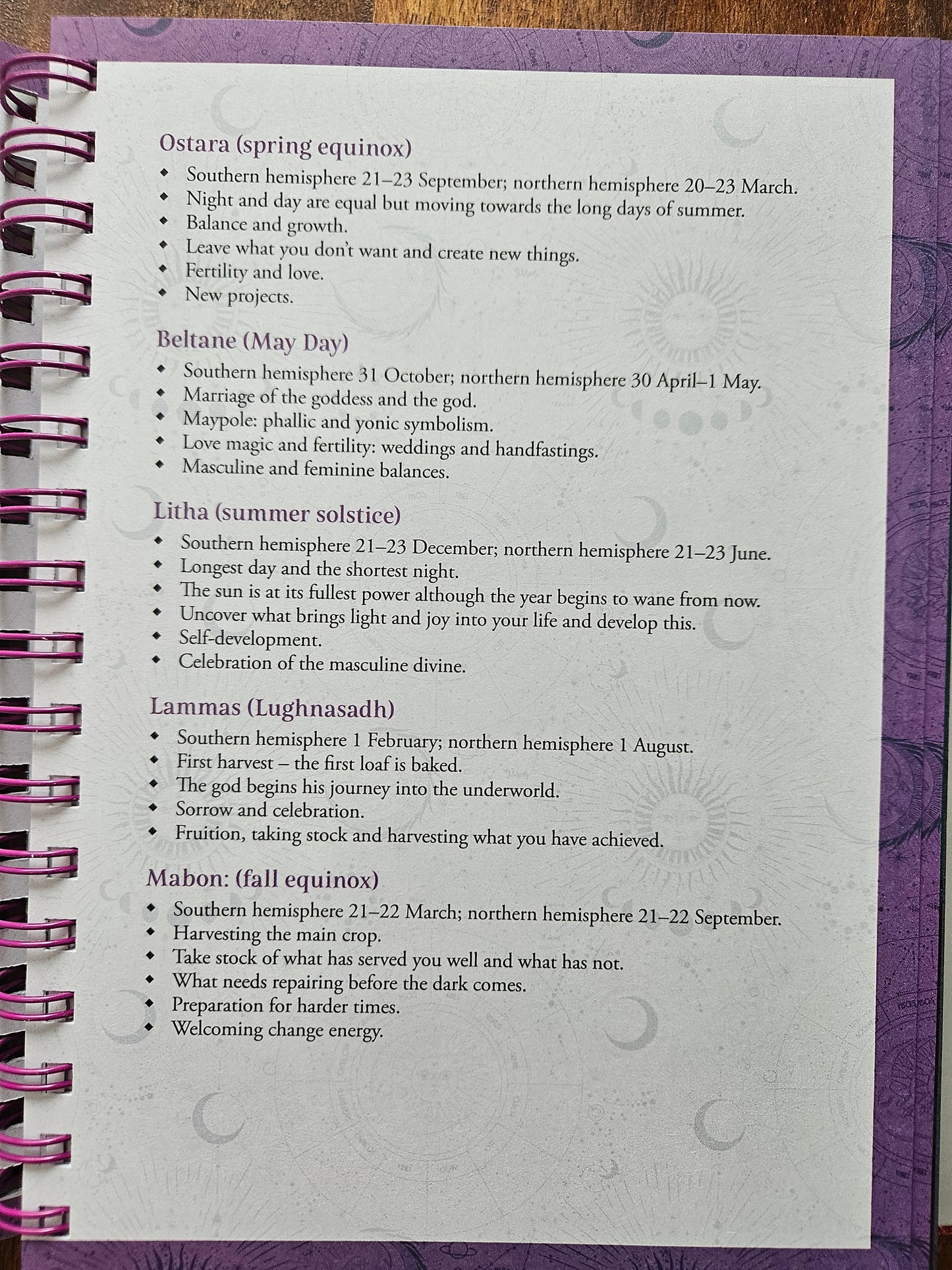 2026 Lunar & Seasonal Planner (Northern Hemisphere) - Stacey DeMarco
