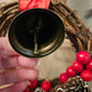 Small Winter Wreath Witch Bell