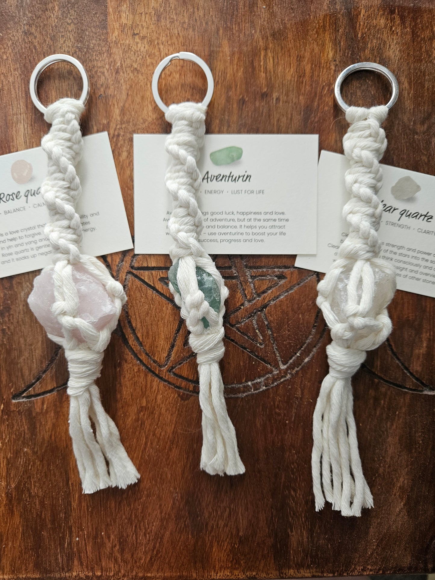 Crystal Macrame Crystal Hanger