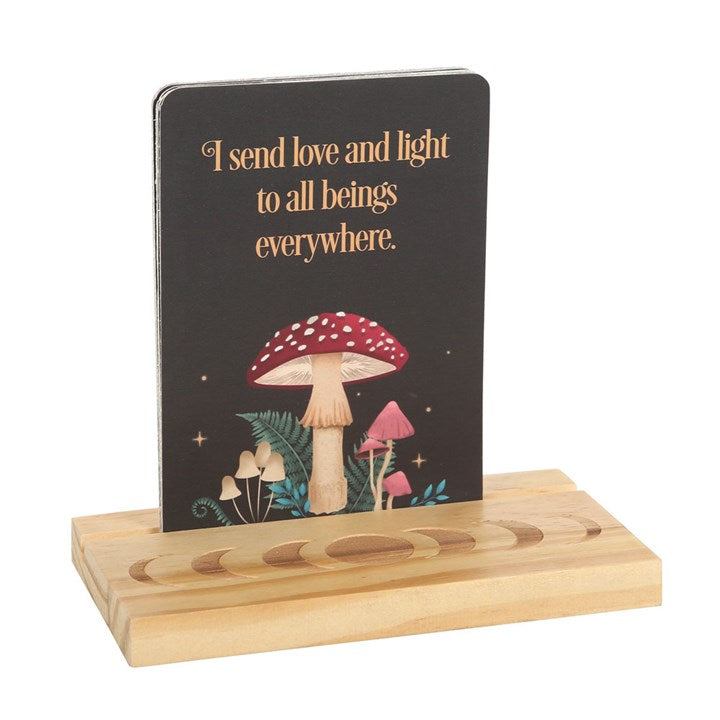 Affirmation Cards with Wooden Stand