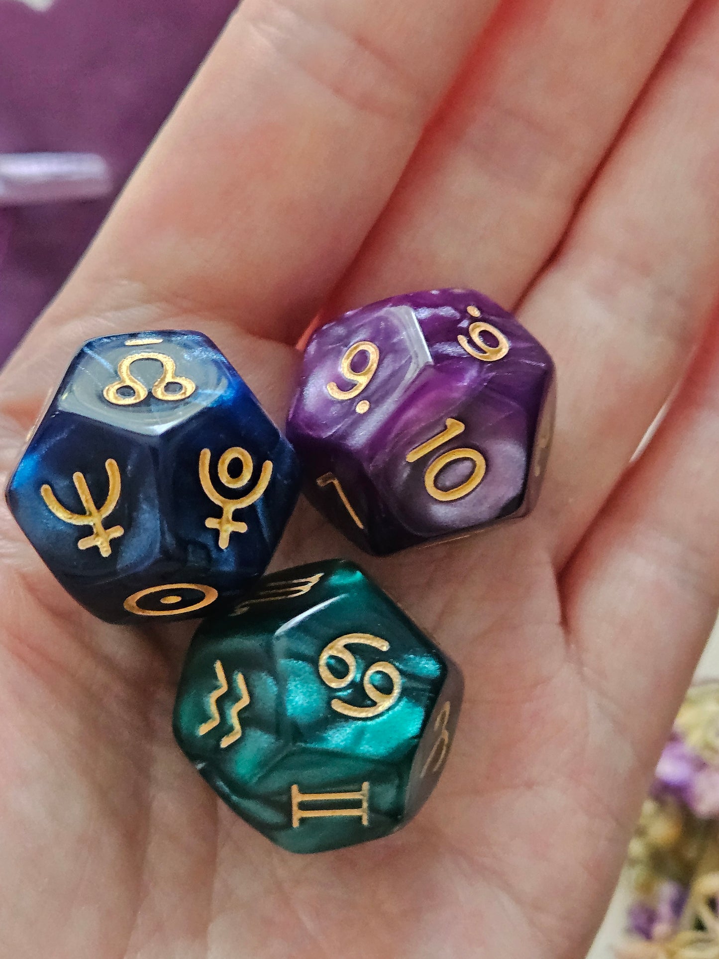 Astrology Dice and Instructions