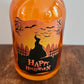 Orange Halloween Glass Bottle