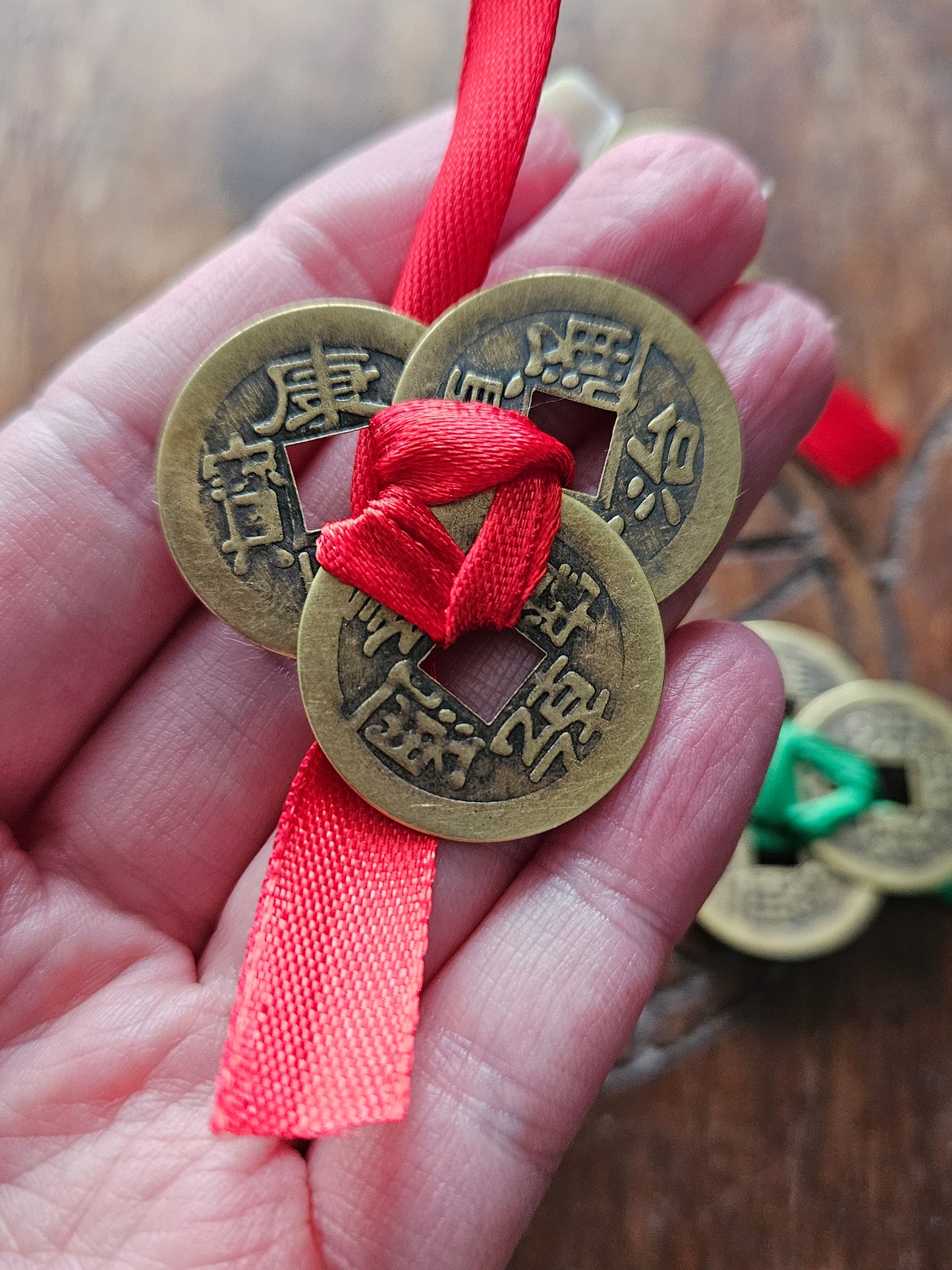 Chinese coins for wealth and prosperity