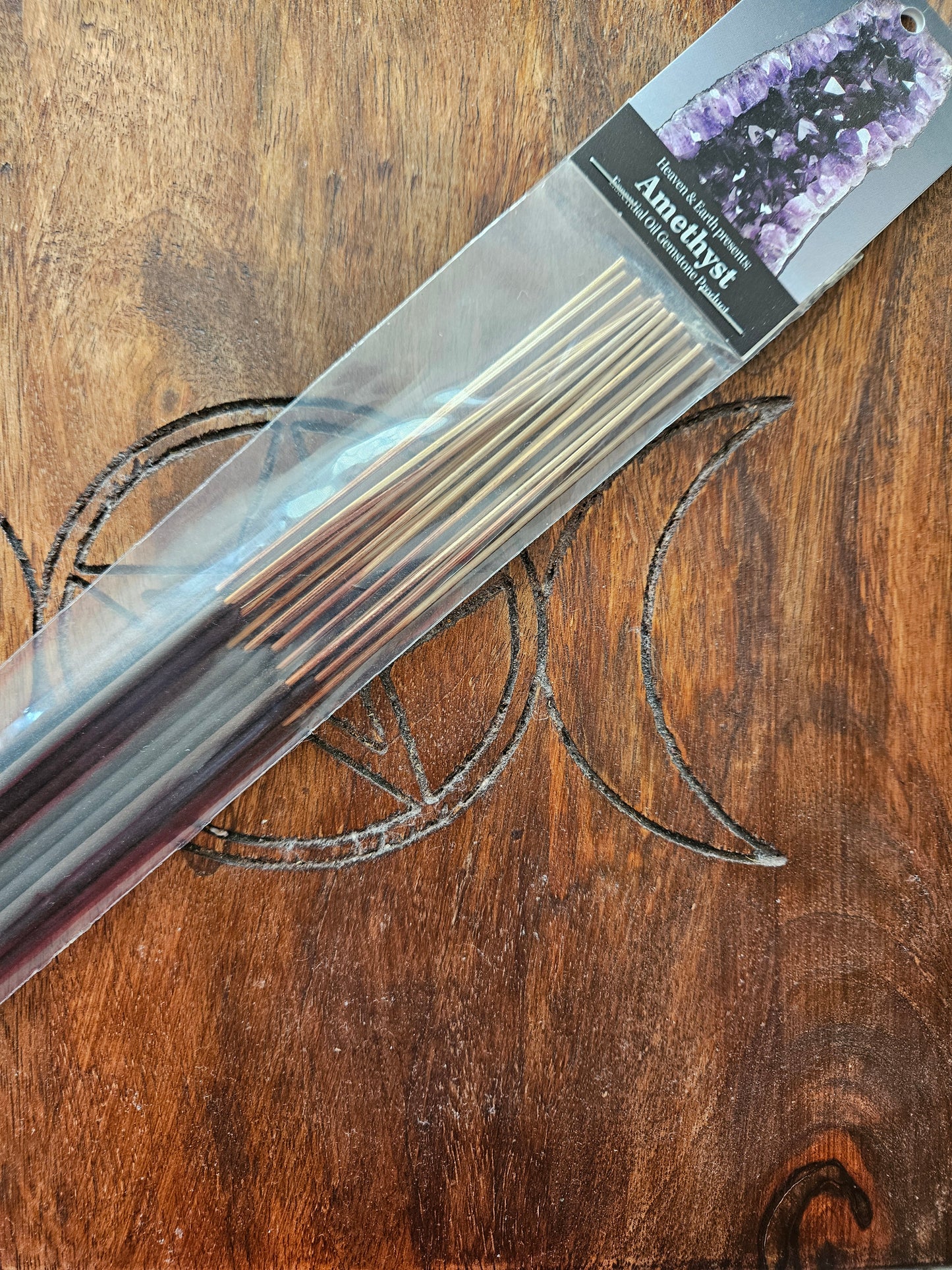 Crystal Incense Sticks ~ Moldavite ~ Clear Quartz ~ Rose Quartz ~ Amethyst