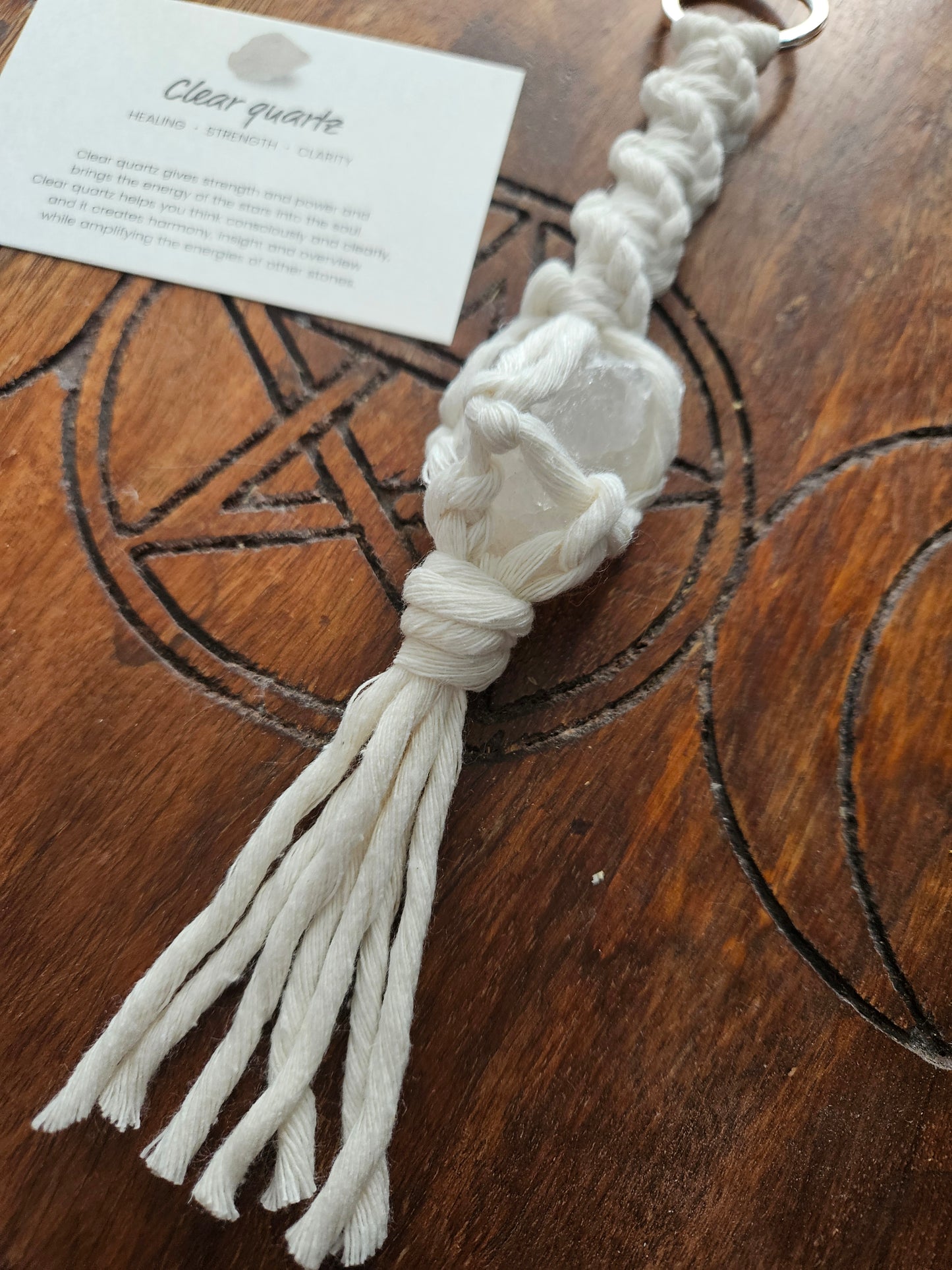 Crystal Macrame Crystal Hanger