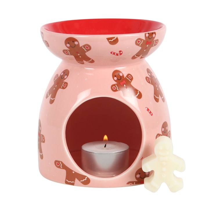 Gingerbread Man Wax Melt Burner includes a ecosoy wax gingerbread man wax melt