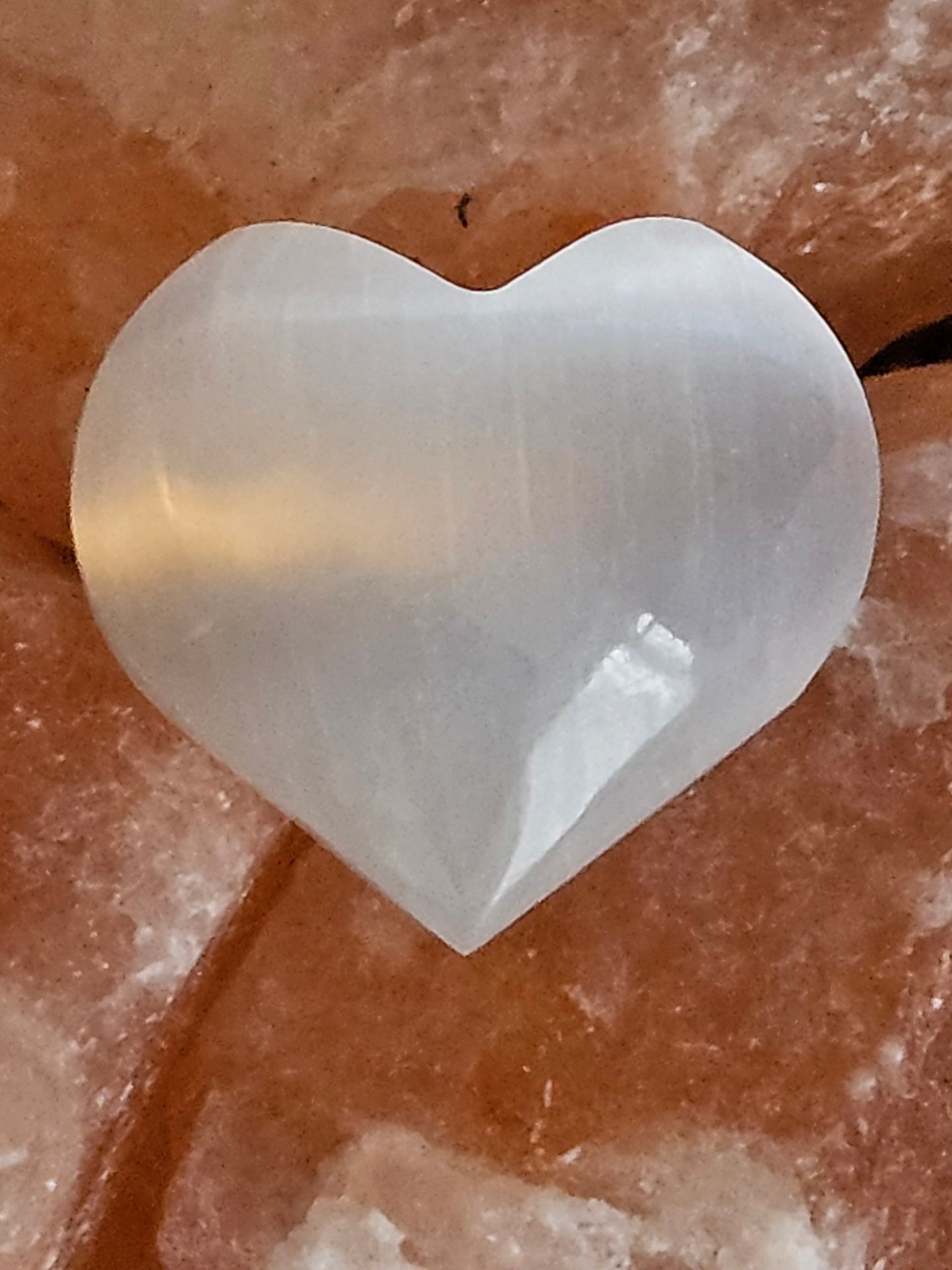 Crystal Selenite Pocket Love Hearts