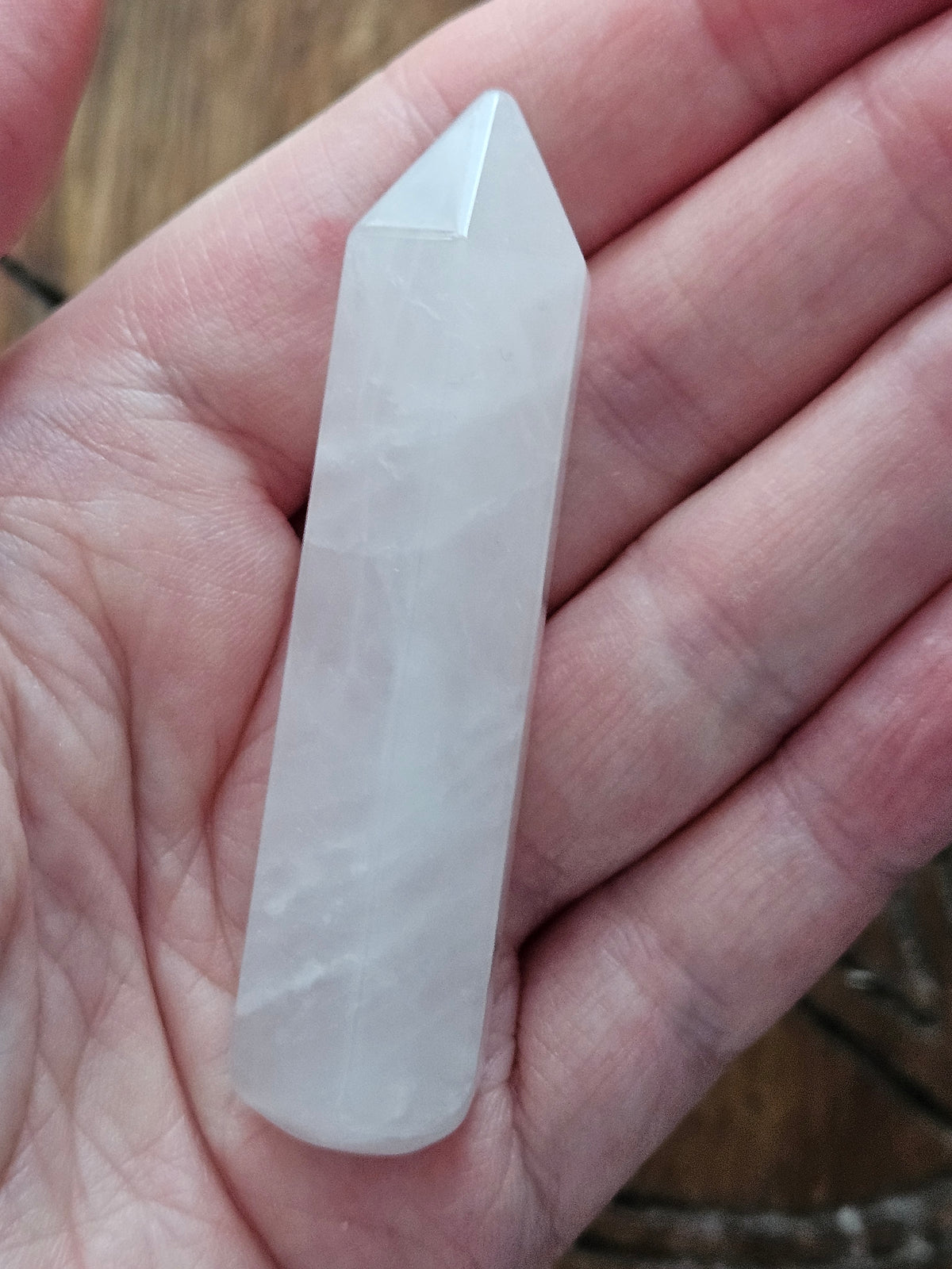 Rose Quartz Crystal Wand (60mm)
