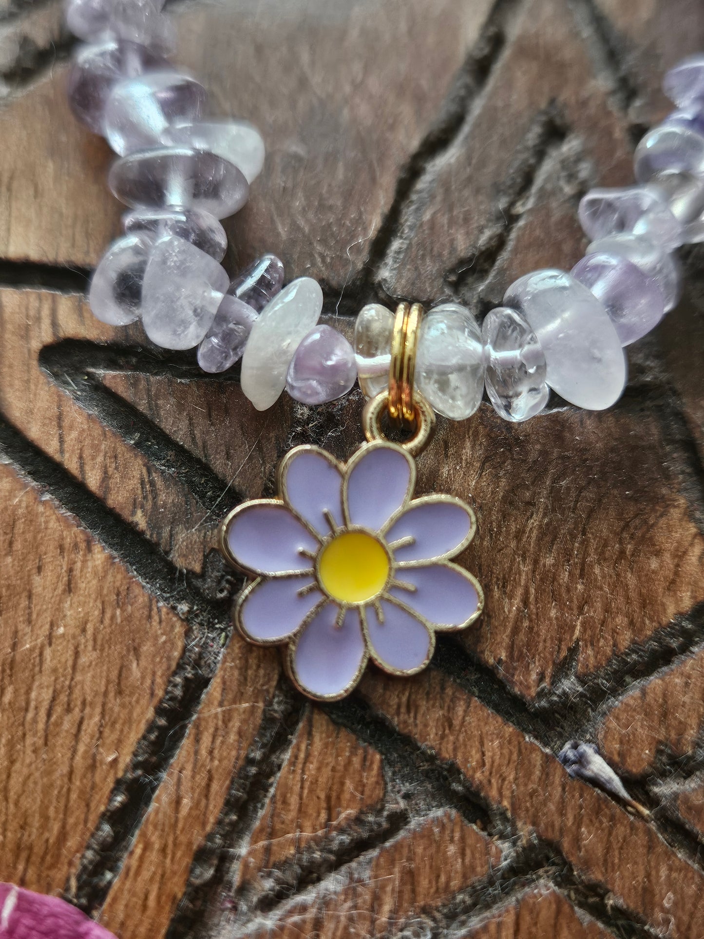 Ametrine Spring Bracelet ~ Spring ~ Ostara ~ Purple Daisy