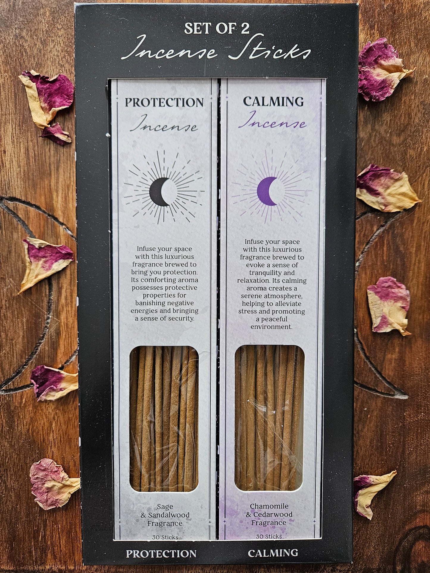 Set of 2 Calming & Protection Incense Stick Sets
