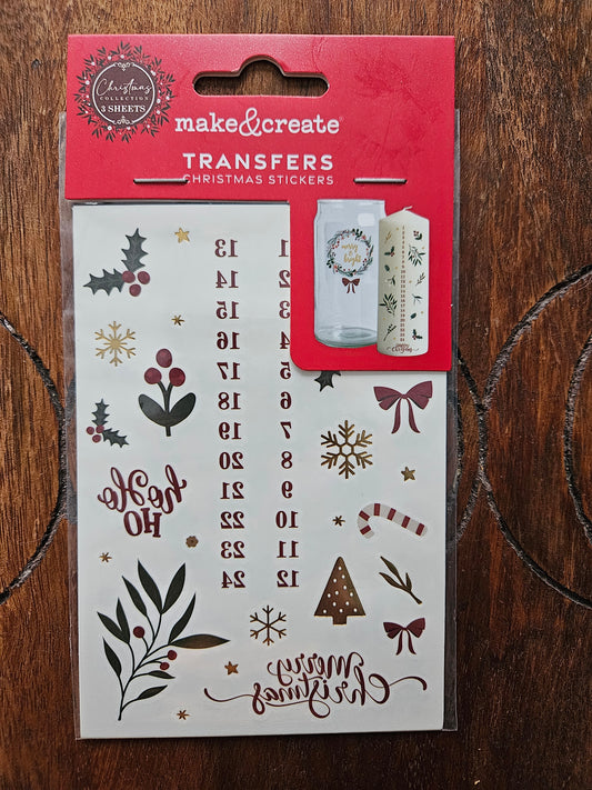Make & Create Transfers - Christmas Stickers