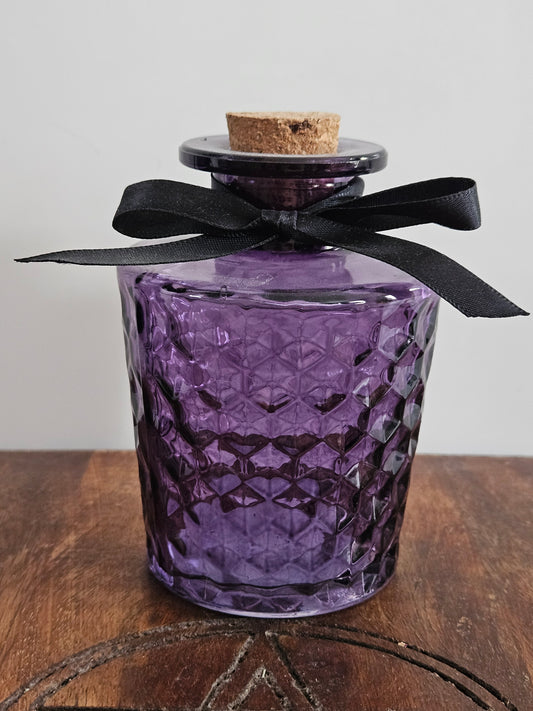 Purple Textured Potion Bottle 10cm