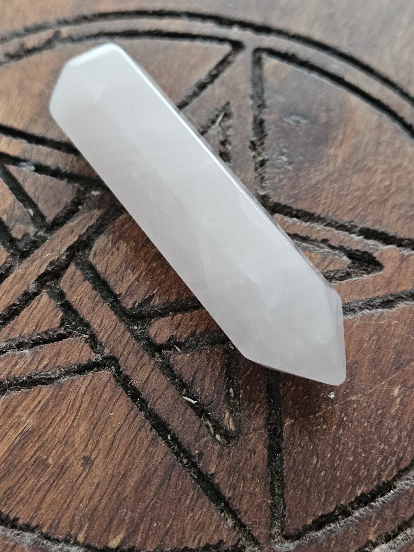 Rose Quartz Crystal Wand (60mm)