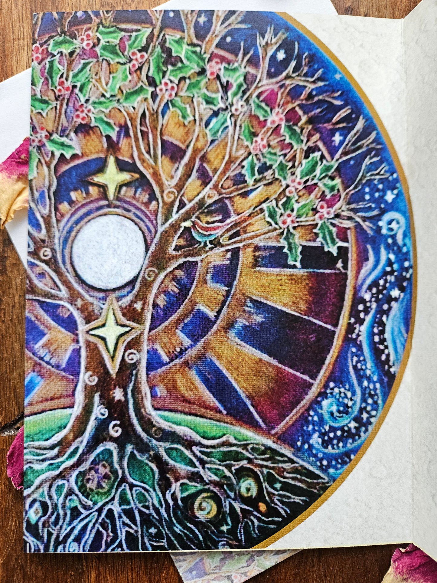 Winter Solstice Mandala Greeting Card