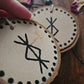 Hanging Wooden Protection Bind Rune