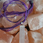 Rough White Selenite Pendant