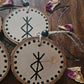 Hanging Wooden Protection Bind Rune