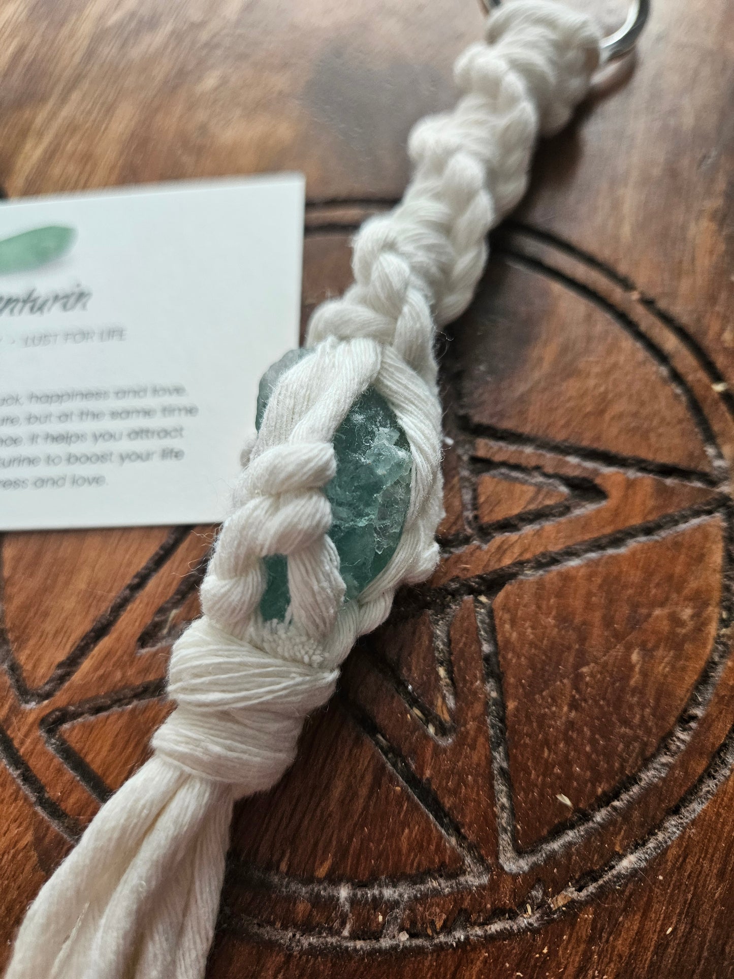Crystal Macrame Crystal Hanger