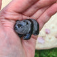 Rose Quartz Pig or Black Obsidian Panda