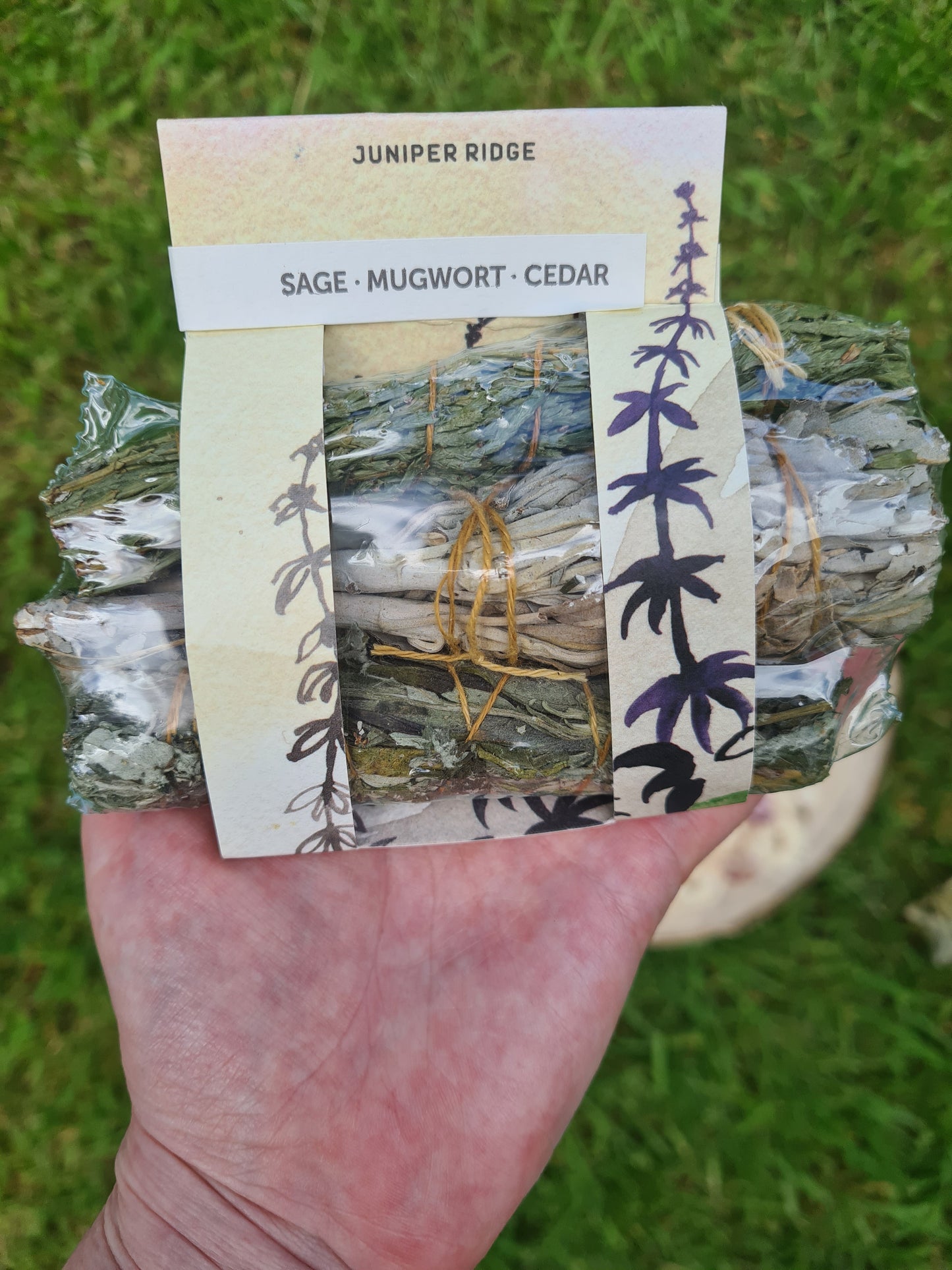 Mini Smudge Sticks - 3 pack. Sage, Mugwort and Cedar