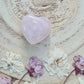 Puffed Heart Rose Quartz