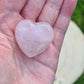Puffed Heart Rose Quartz