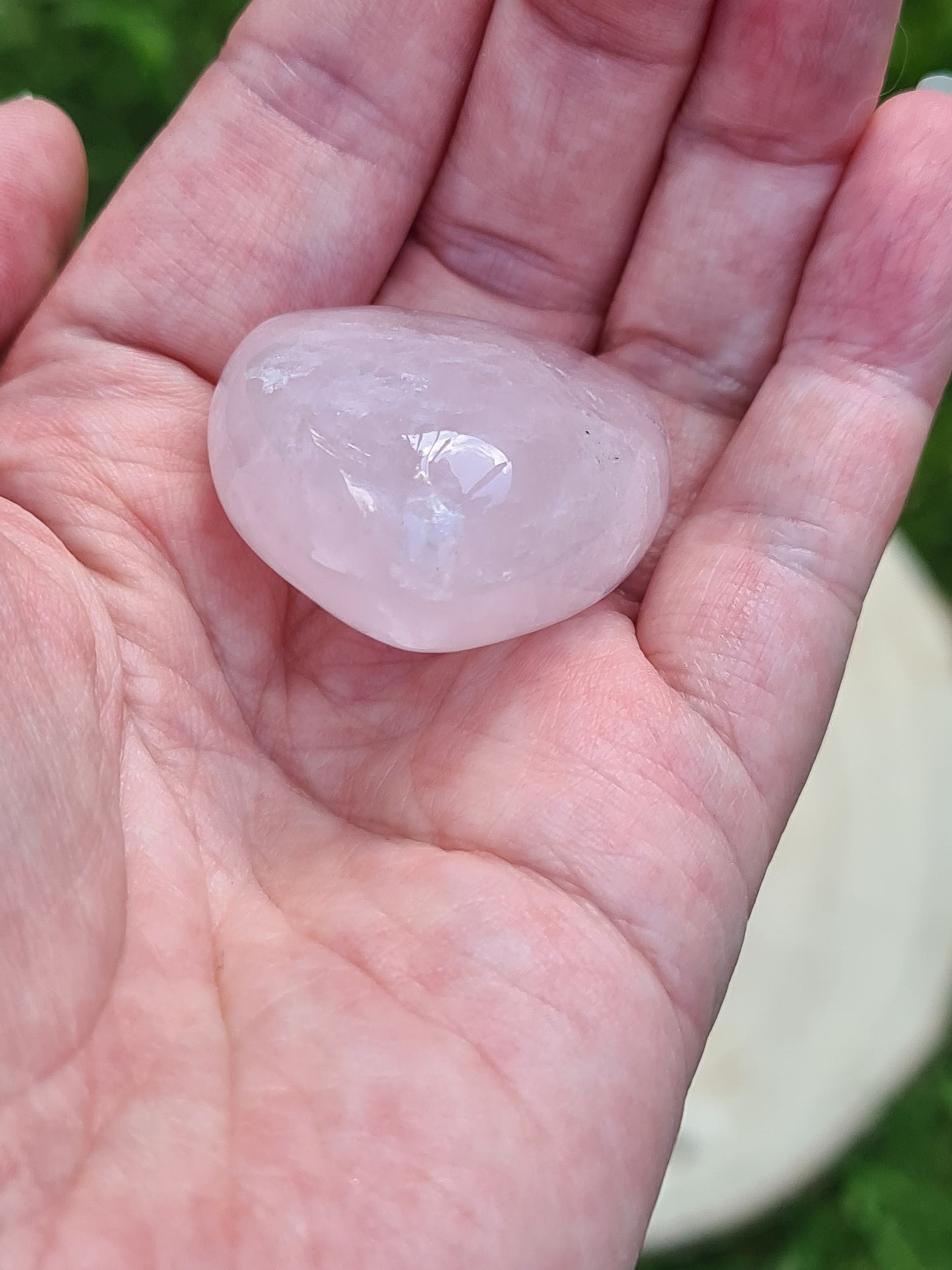 Puffed Heart Rose Quartz