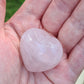 Puffed Heart Rose Quartz