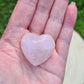 Puffed Heart Rose Quartz
