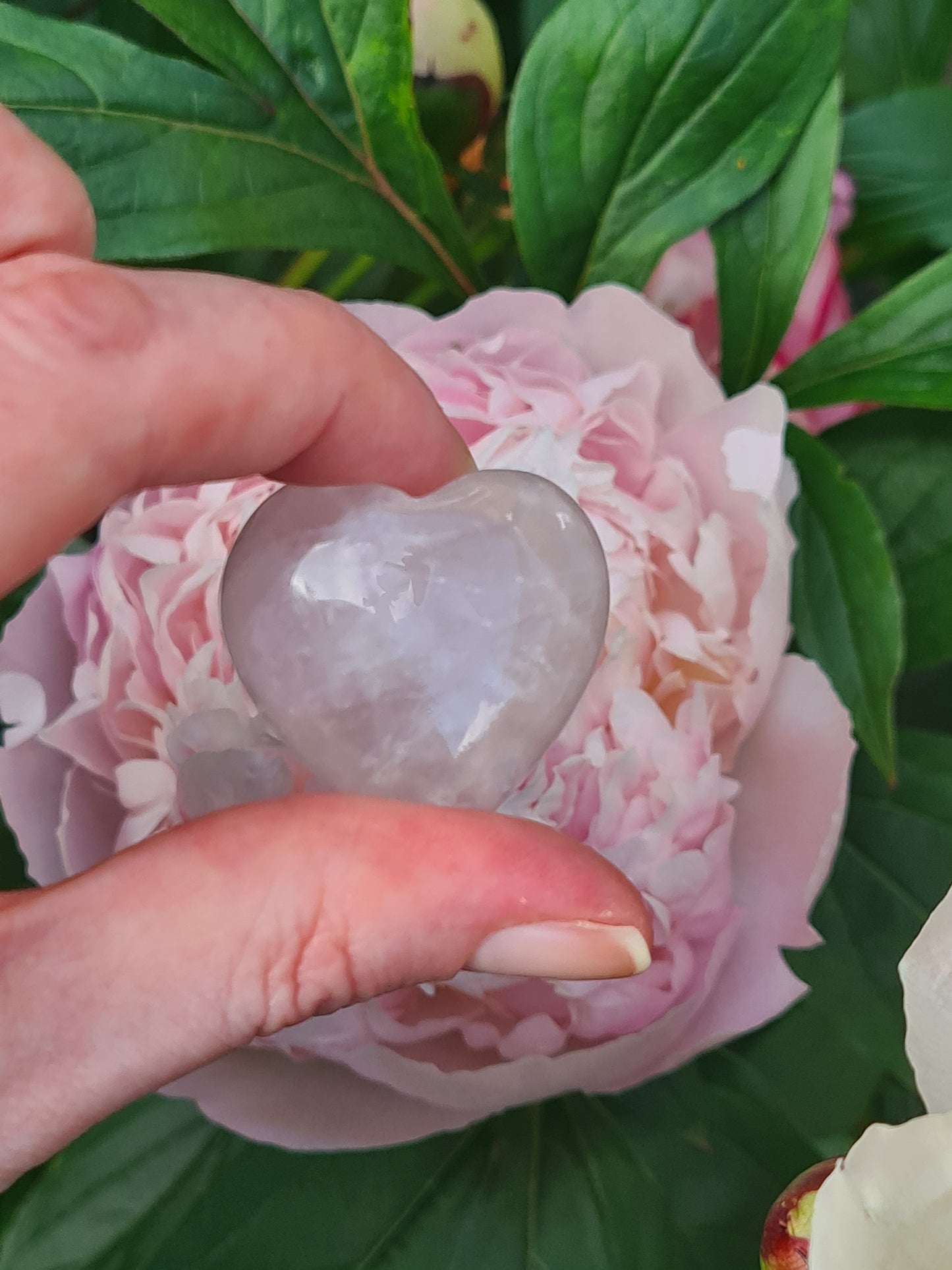 Puffed Heart Rose Quartz