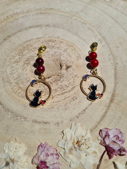 Cat and the moon clip