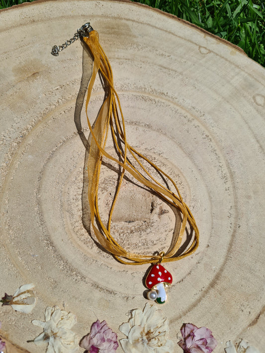 Forest Fairy Toadstool Necklace