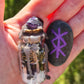 Protection Spell Vial and Seastone Protection Bind Rune or Love Spell Jar with Seastone Love Bind Rune