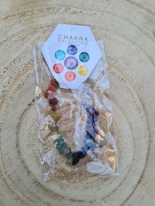 Crystal Chip Chakra Bracelet